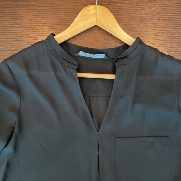 Zara basics black sheer blouse - Picture 2 of 4
